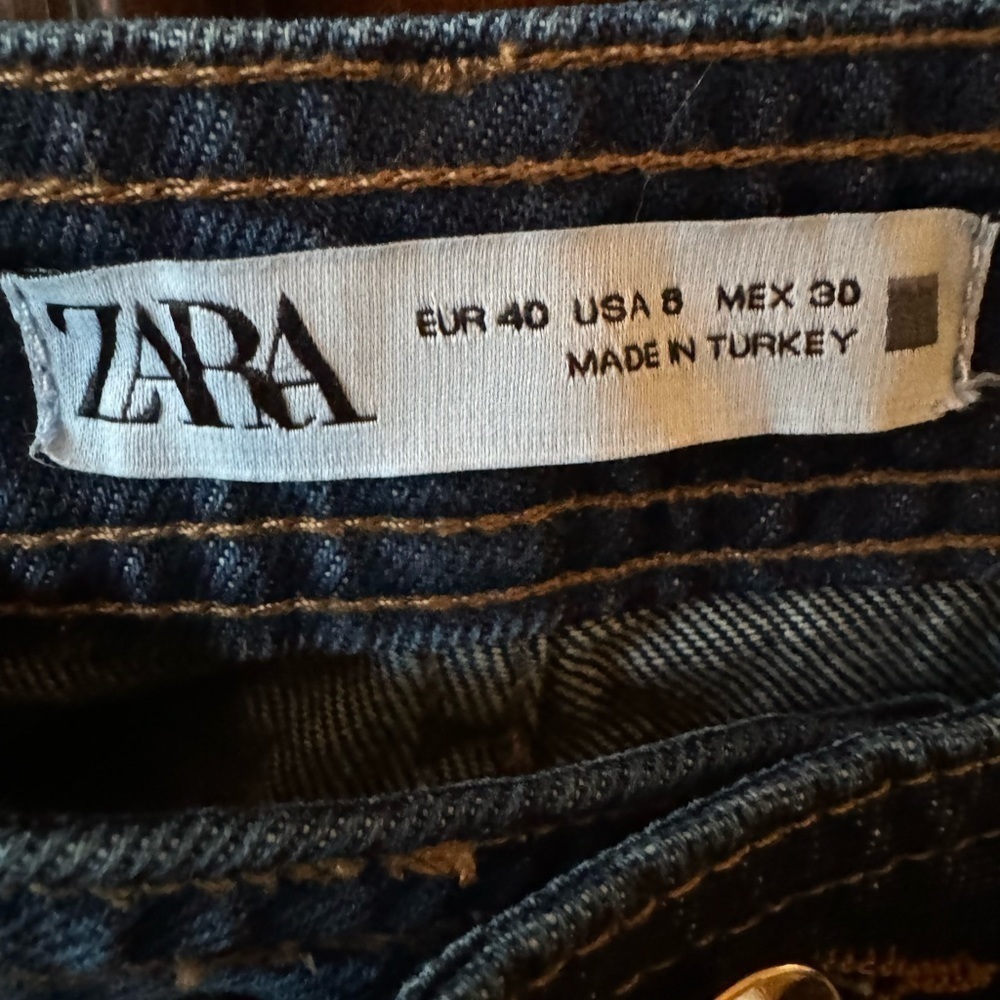 COPY - Brand new Zara dark wash women jeans size 40 - Picture 6 of 7